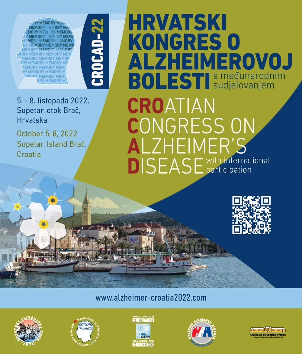 HRVATSKI KONGRES O ALZHEIMEROVOJ BOLESTI S MEĐUNARODNIM SUDJELOVANJEM – CROCAD-22