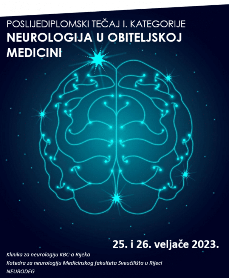 POSLIJEDIPLOMSKI TEČAJ I. KATEGORIJE NEUROLOGIJA U OBITELJSKOJ  MEDICINI