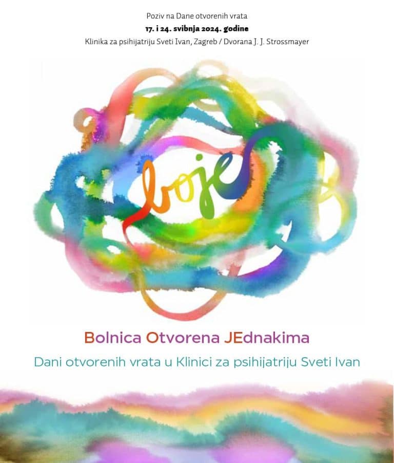 BOJE – Dani otvorenih vrata u Klinici za psihijatriju Sveti Ivan